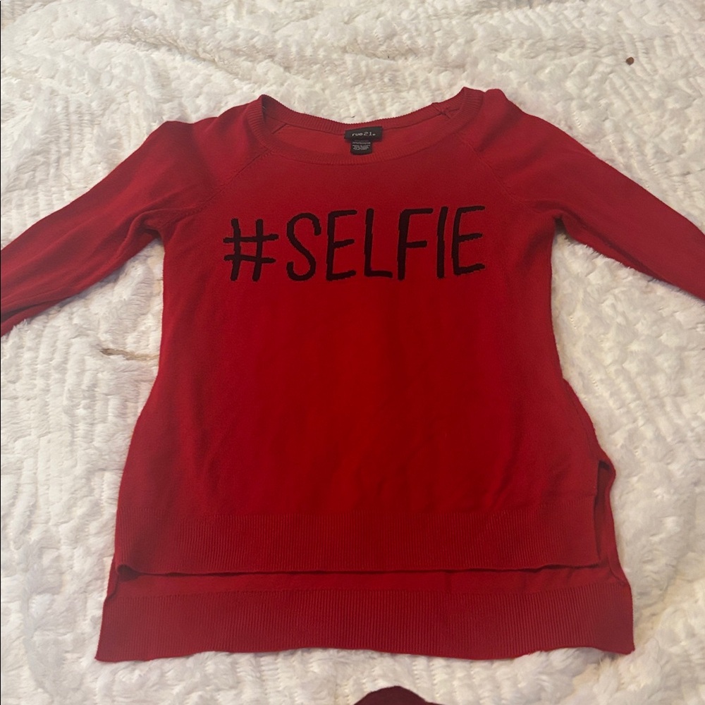 Rue21 Red #SELFIE Top